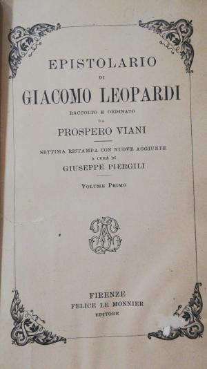EPISTOLARIO Vol. 1
